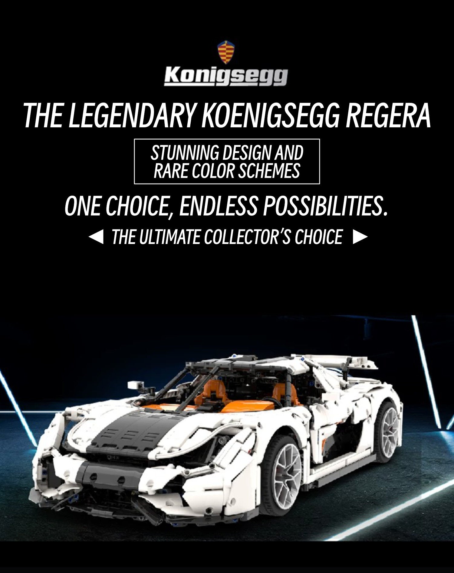 Koenigsegg Regera-1：8 scale
