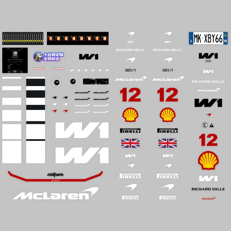 Mclaren W1 -1: 8 scale