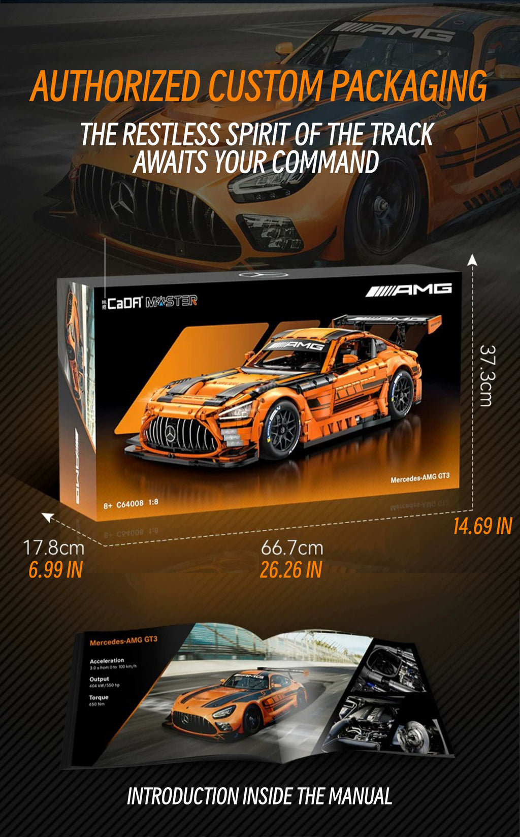Mercedes benz amg GT3-1：8 scale