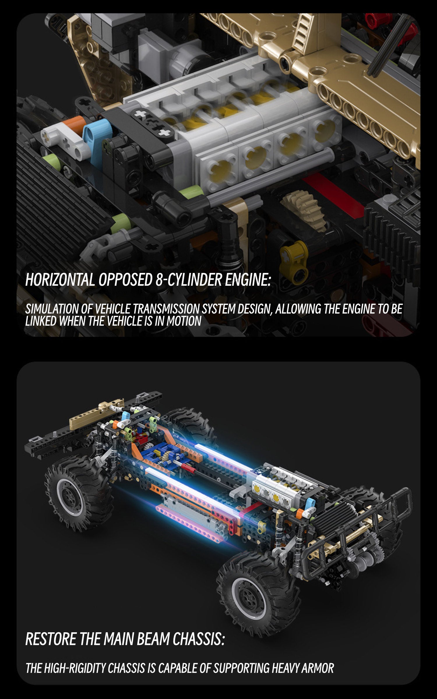 Humvee military off-road vehicle-1:8 scale
