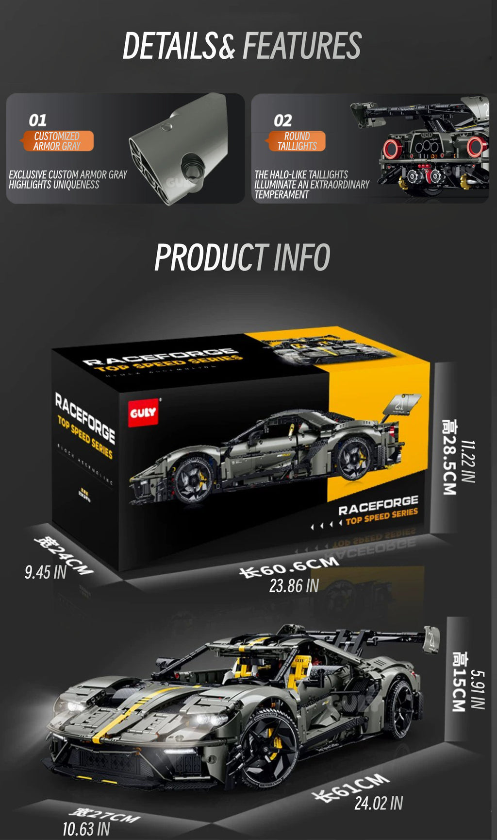 Ford GT mansory-1:8 scale