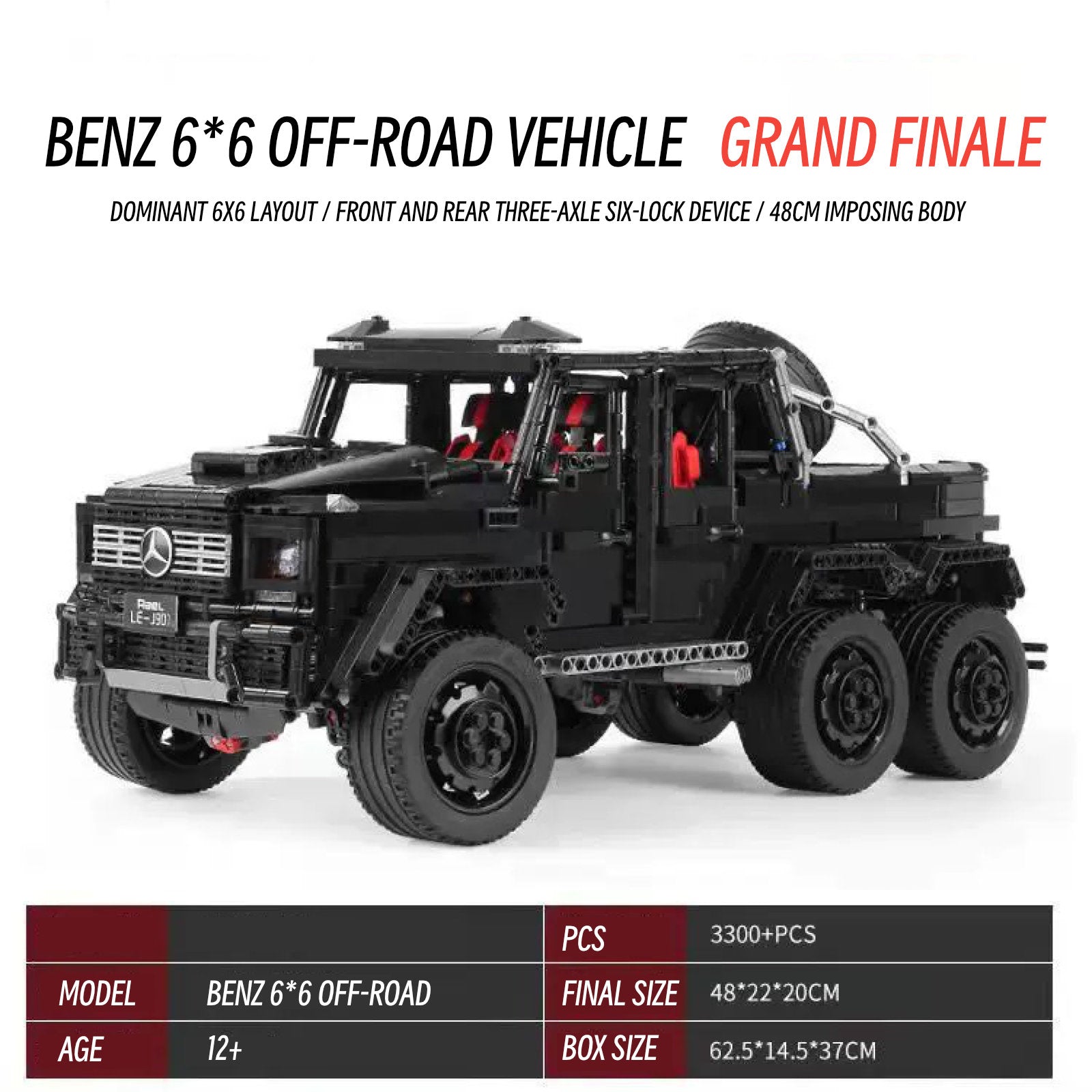 Benz AMG G63 6*6-1：8 scale
