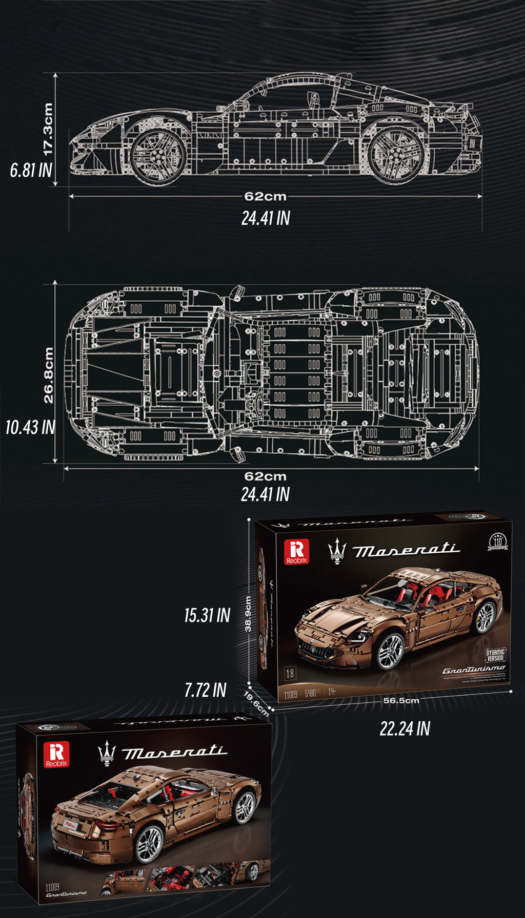 Maserati Quattroporte-1：8 scale