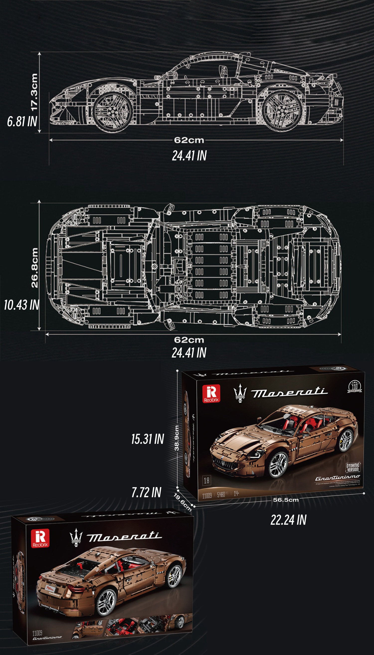 Maserati Quattroporte-1：8 scale