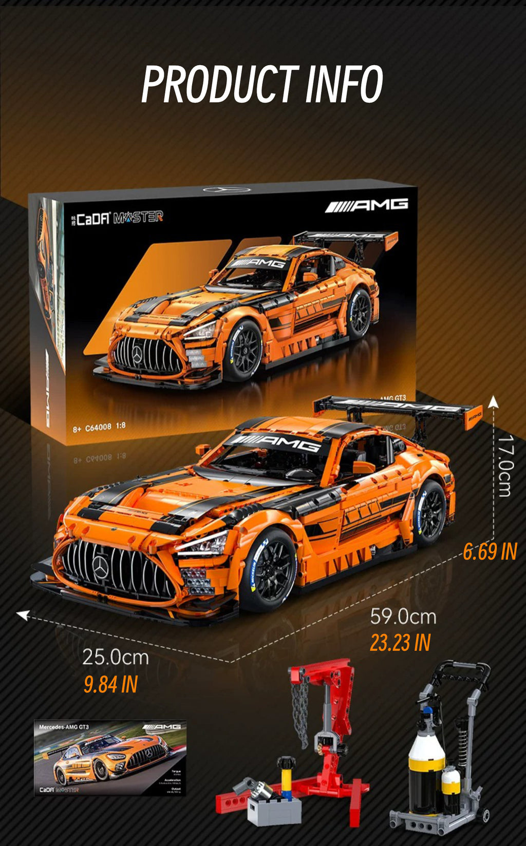 Mercedes benz amg GT3-1：8 scale