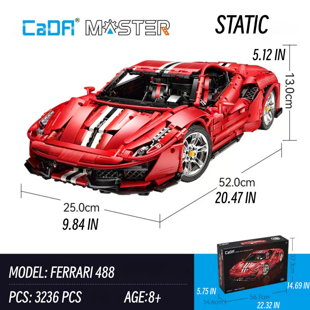 Ferrari 488-1: 8 scale