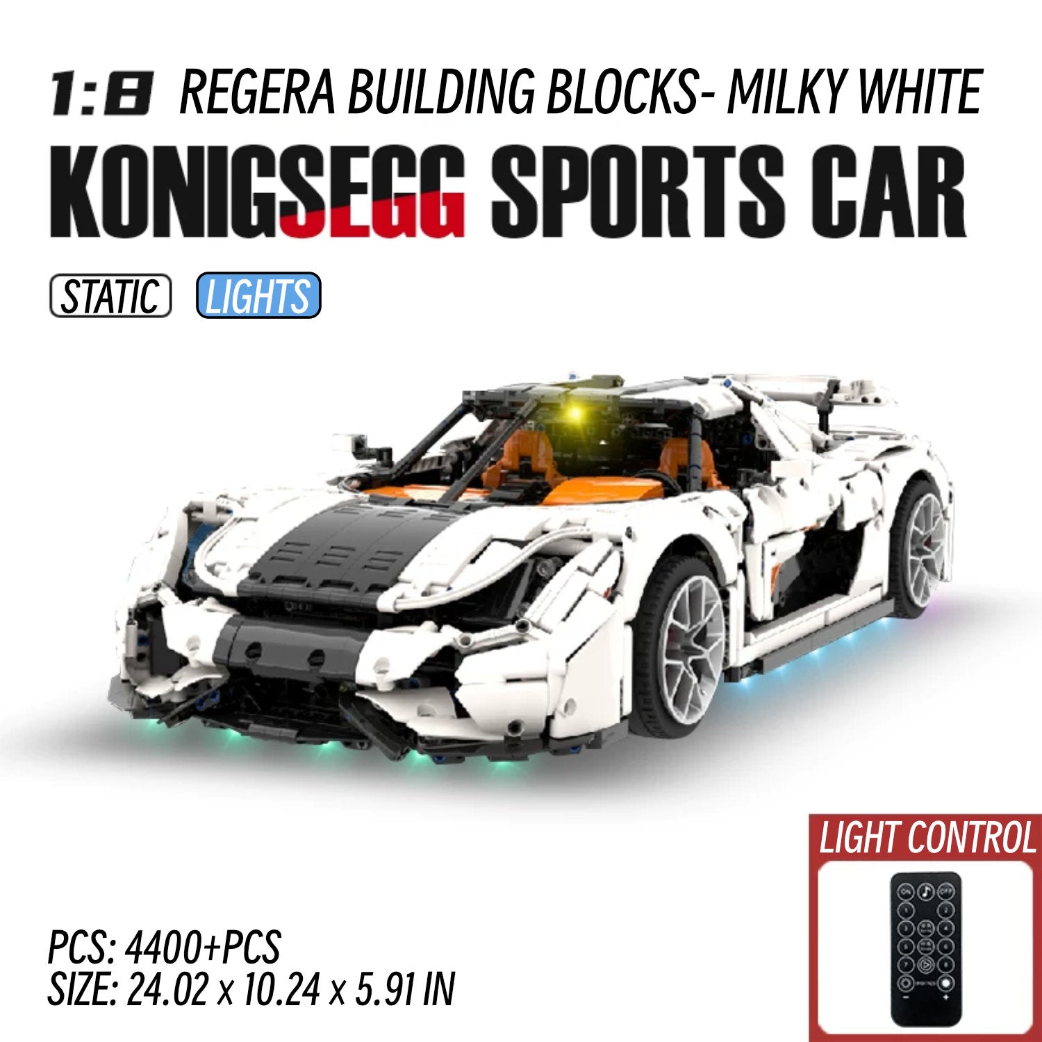 Koenigsegg Regera-1：8 scale