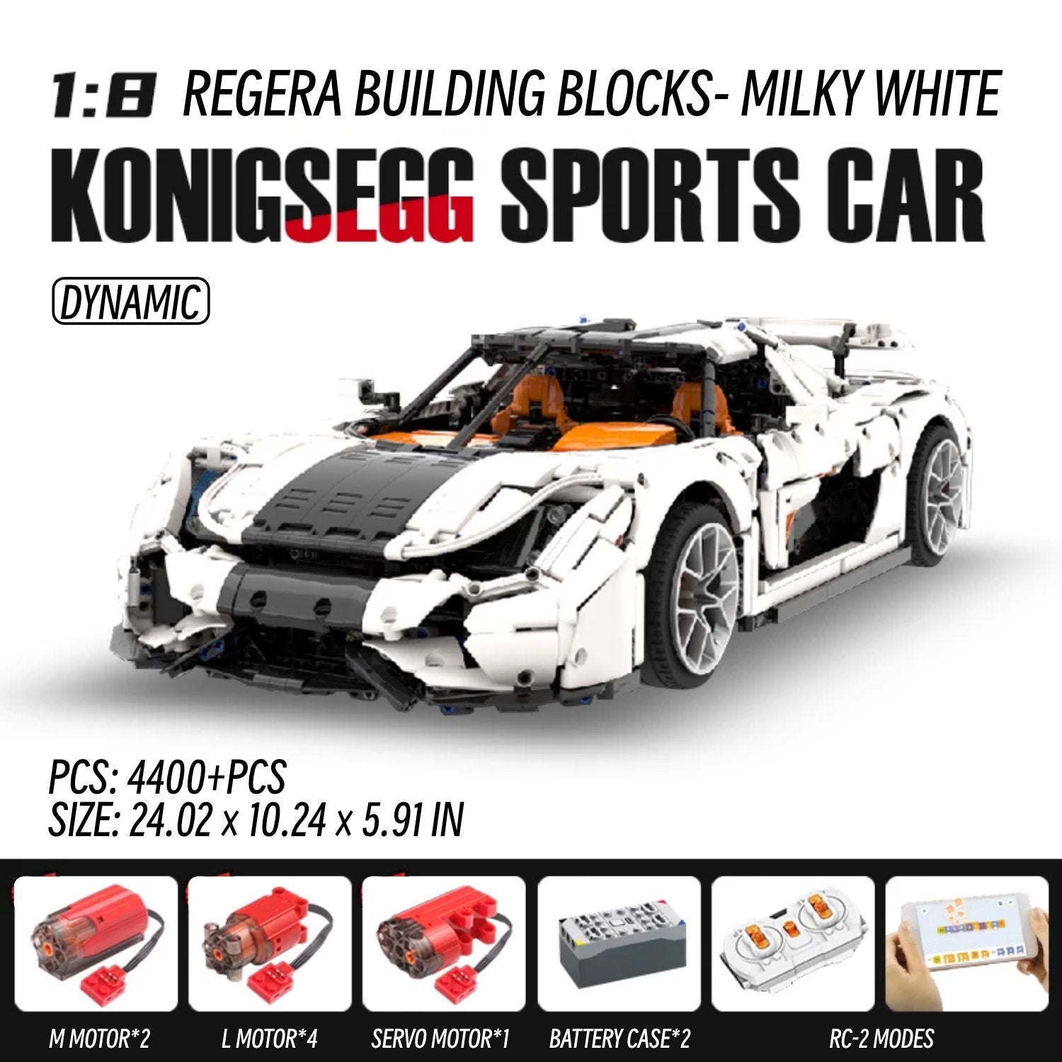 Koenigsegg Regera-1：8 scale