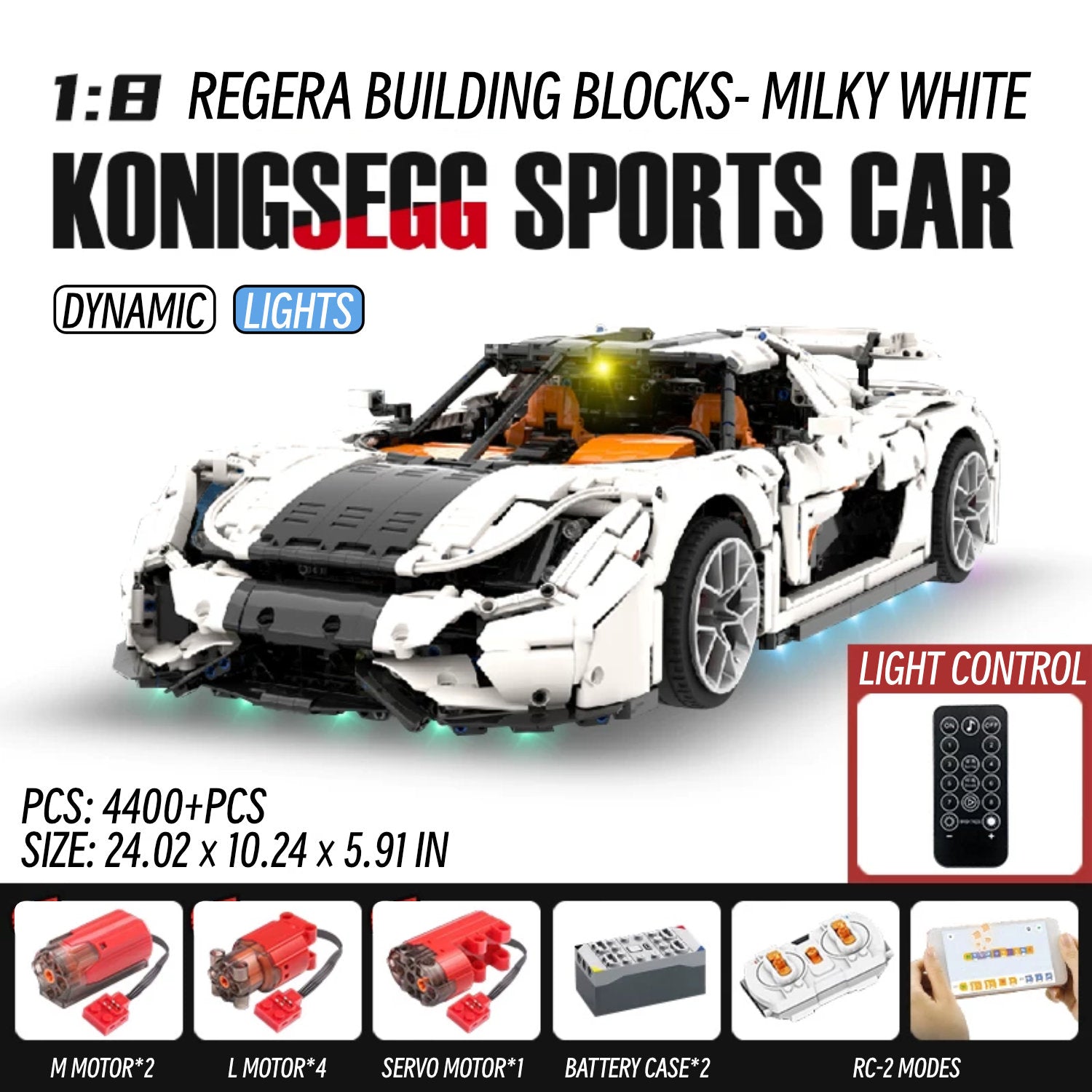 Koenigsegg Regera-1：8 scale