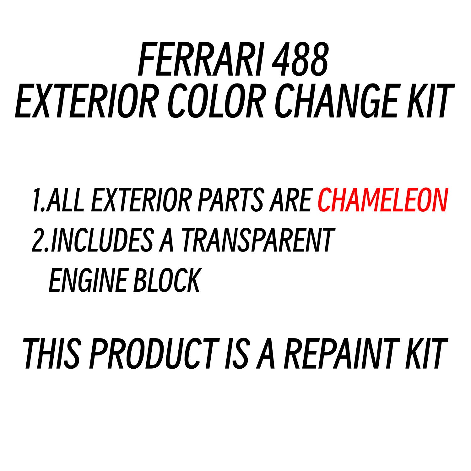 Ferrari 488-1: 8 scale