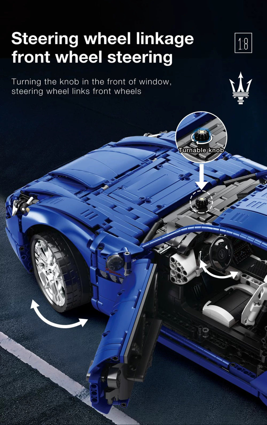 Maserati Quattroporte-1：8 scale