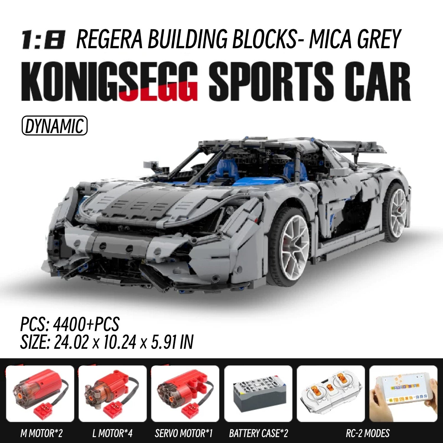 Koenigsegg Regera-1：8 scale