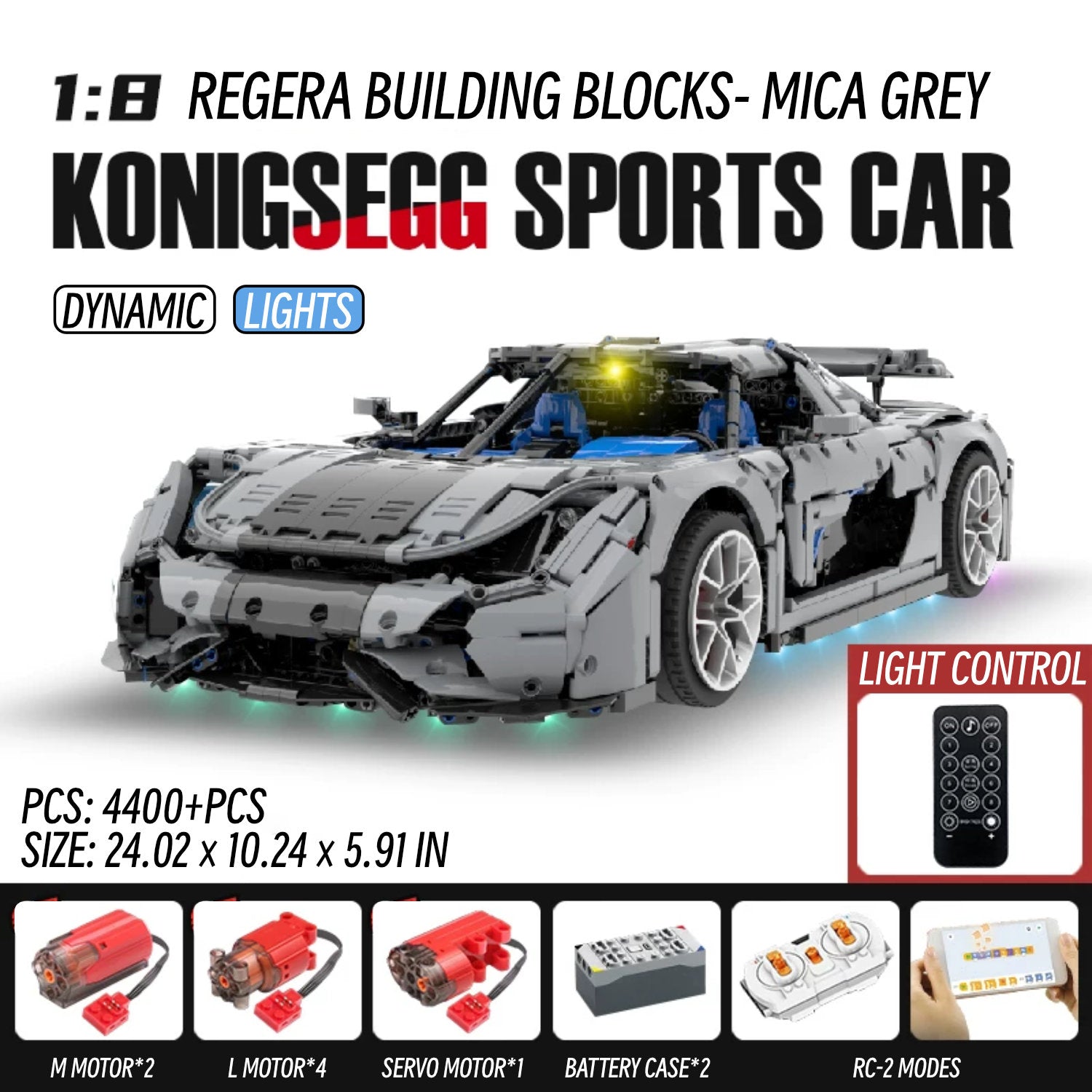 Koenigsegg Regera-1：8 scale