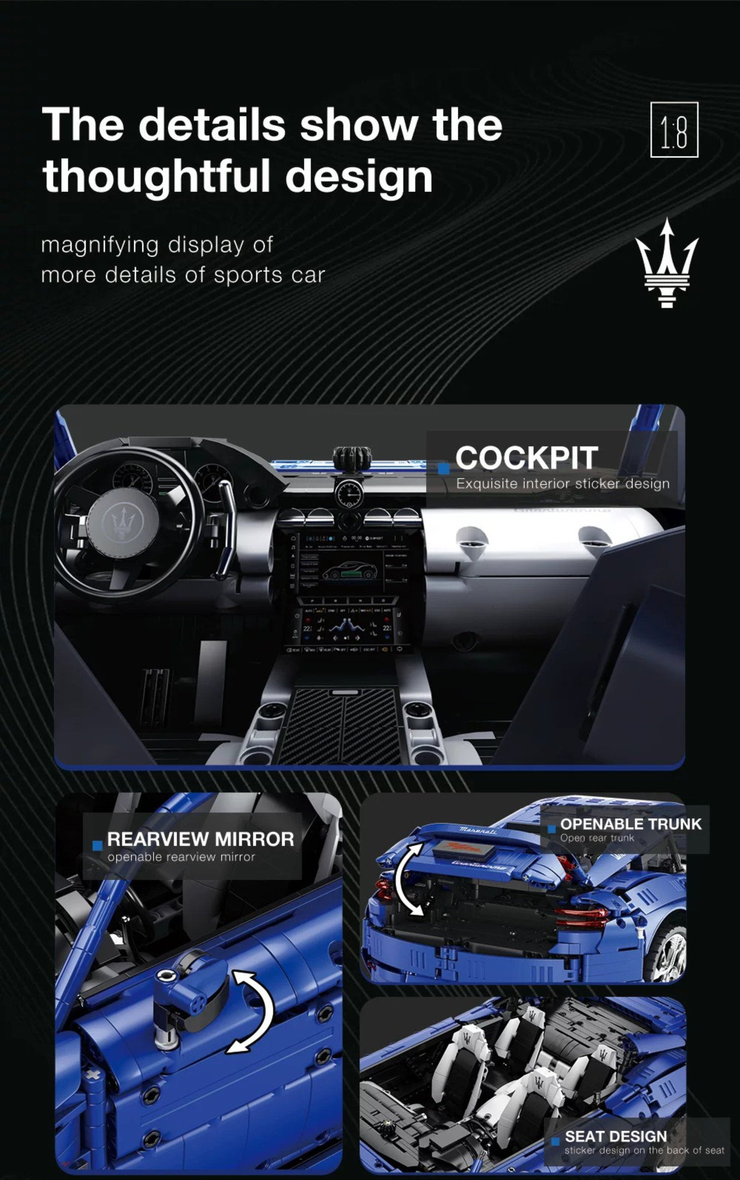 Maserati Quattroporte-1：8 scale