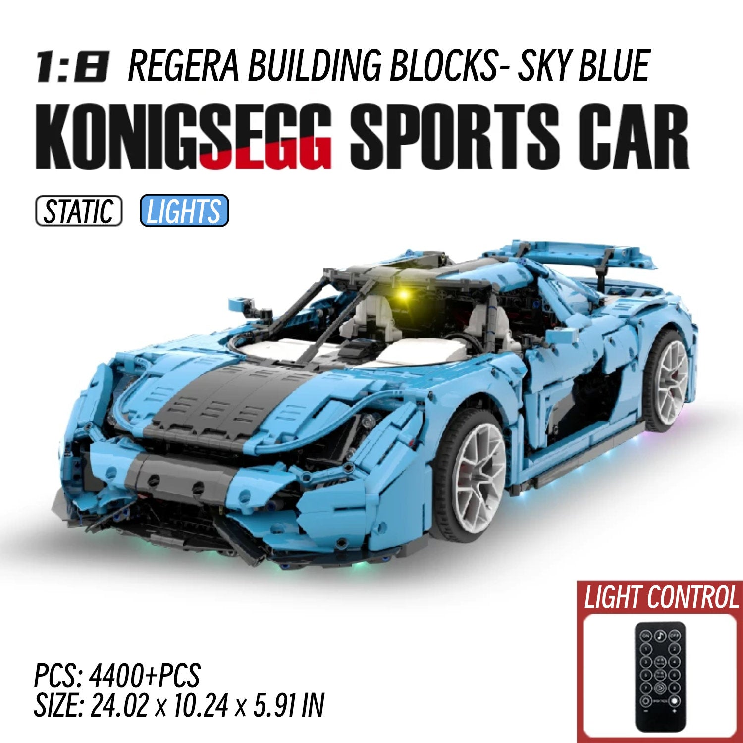 Koenigsegg Regera-1：8 scale