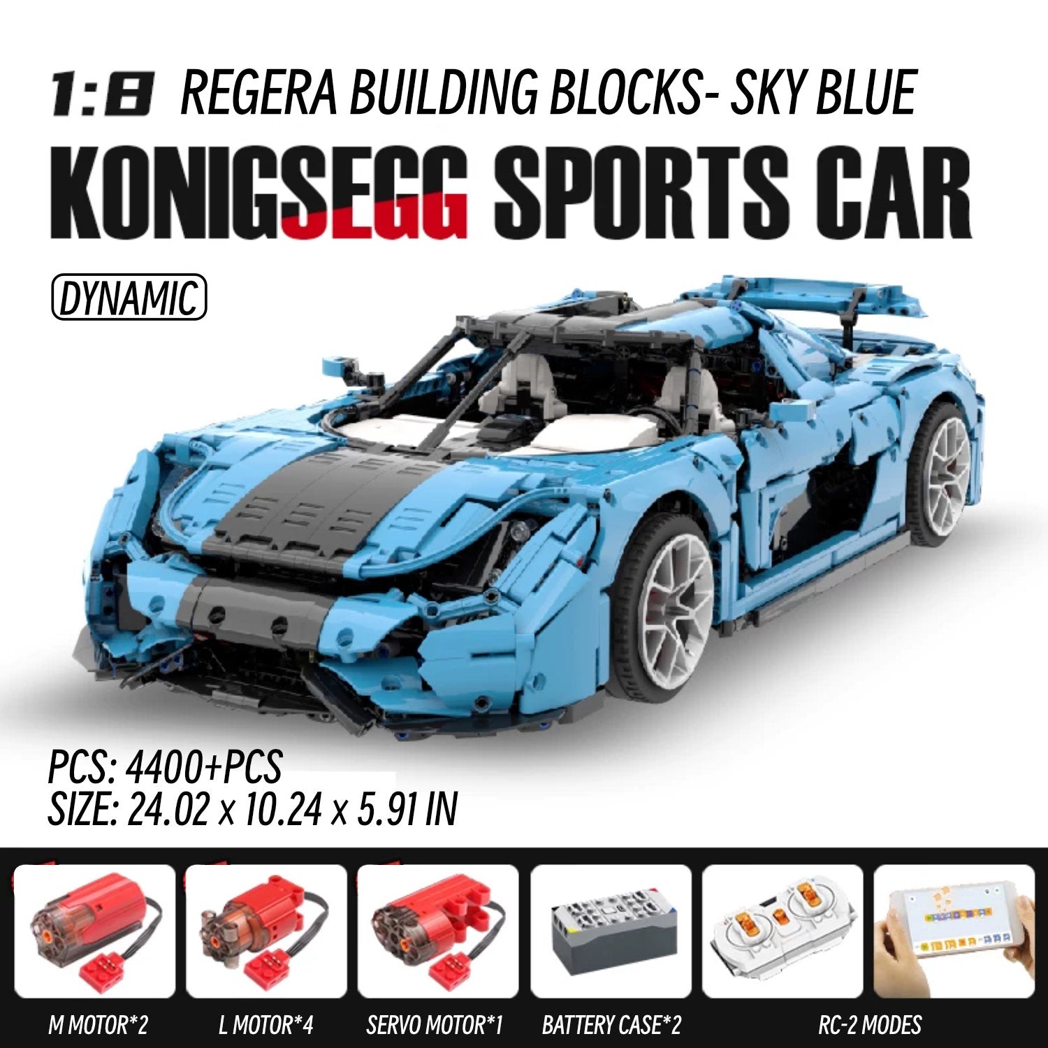 Koenigsegg Regera-1：8 scale