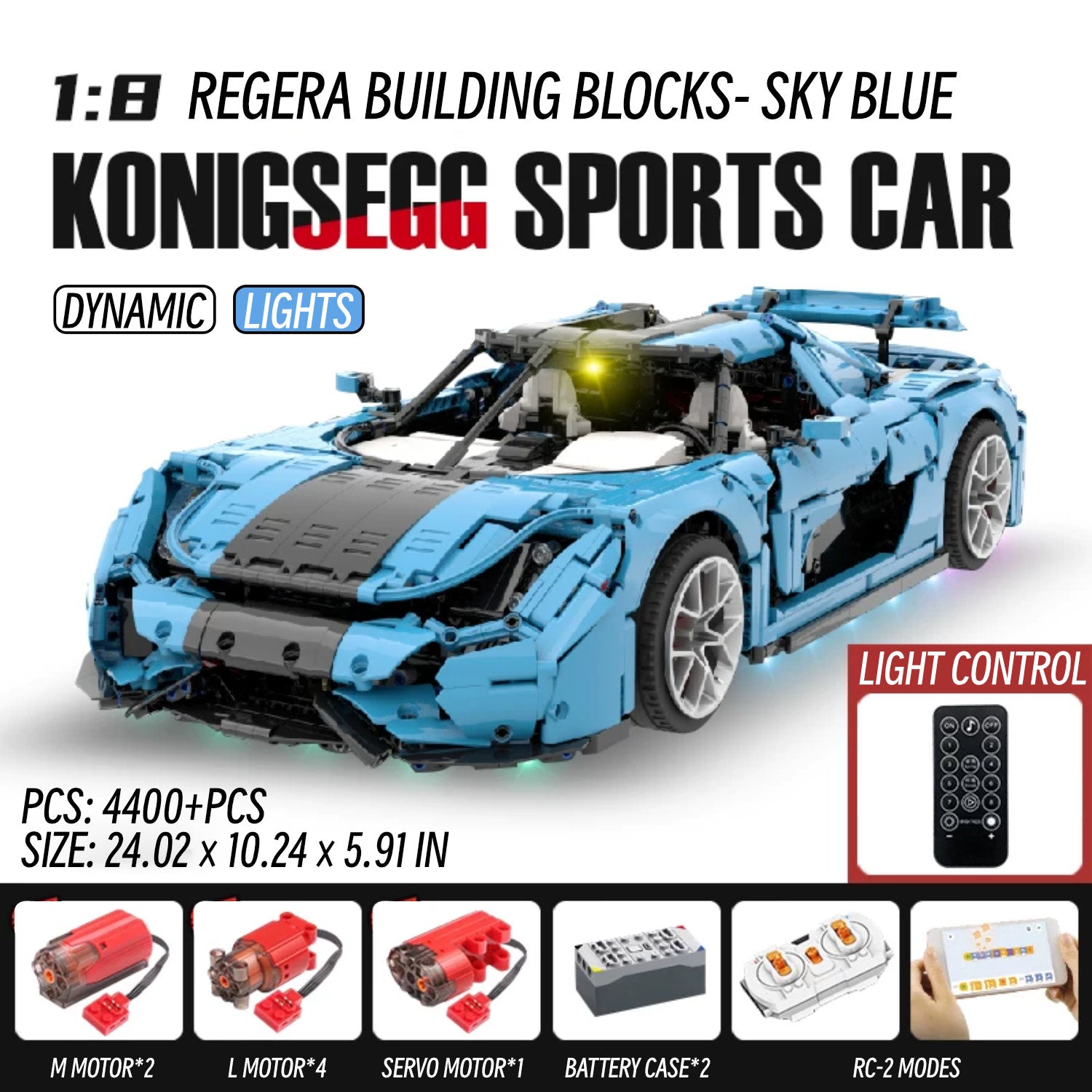 Koenigsegg Regera-1：8 scale