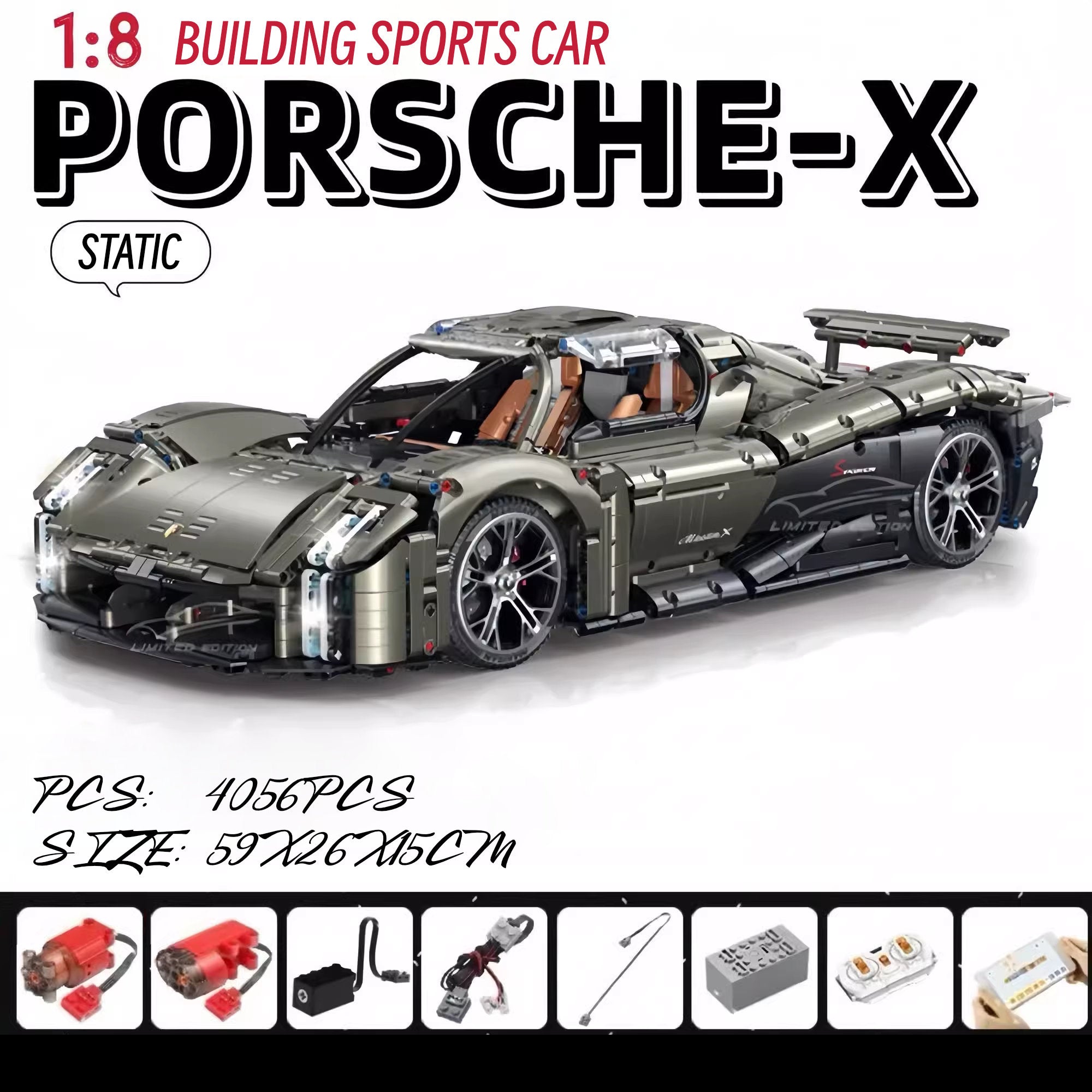 Porsche mission X-1:8 scale