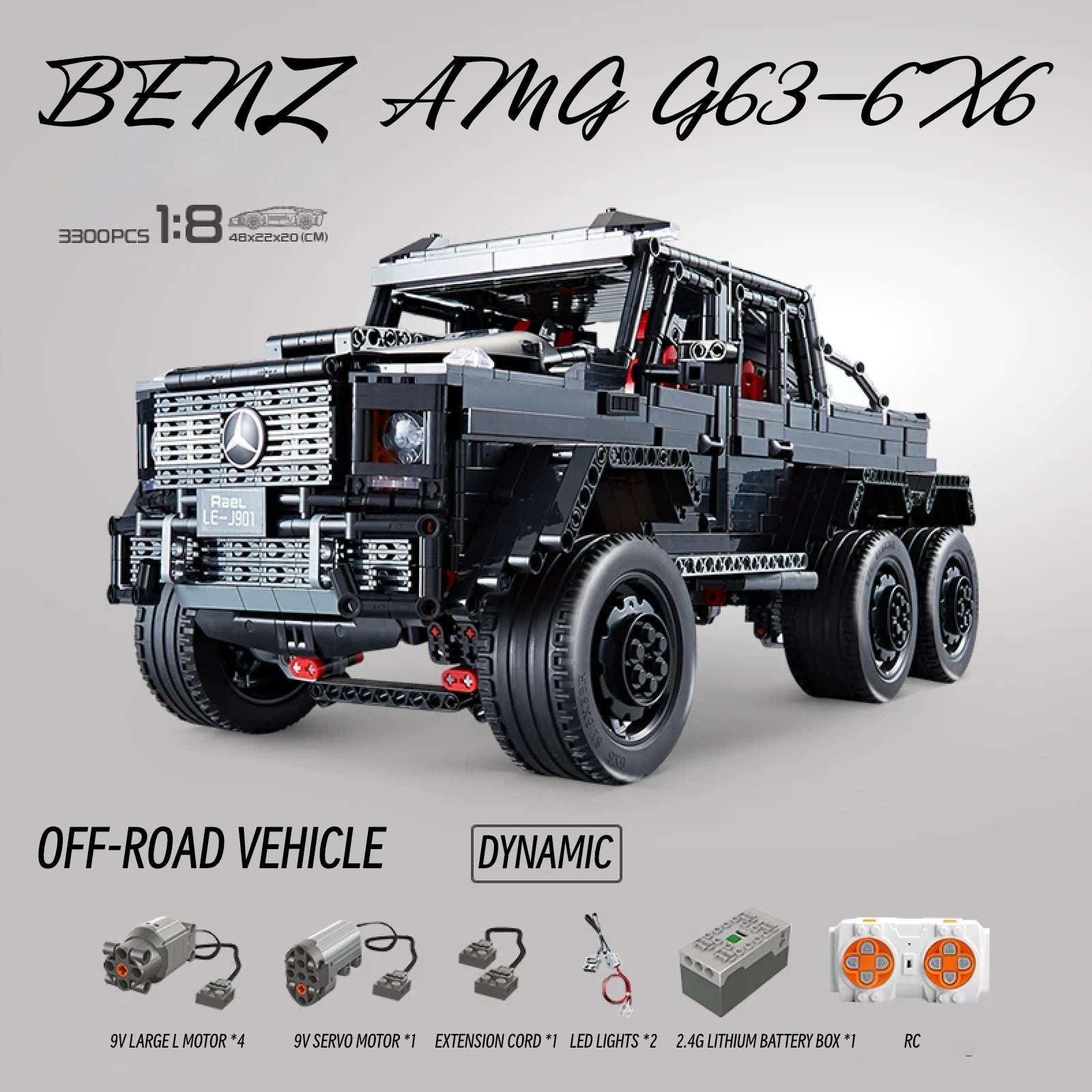 Benz AMG G63 6*6-1：8 scale