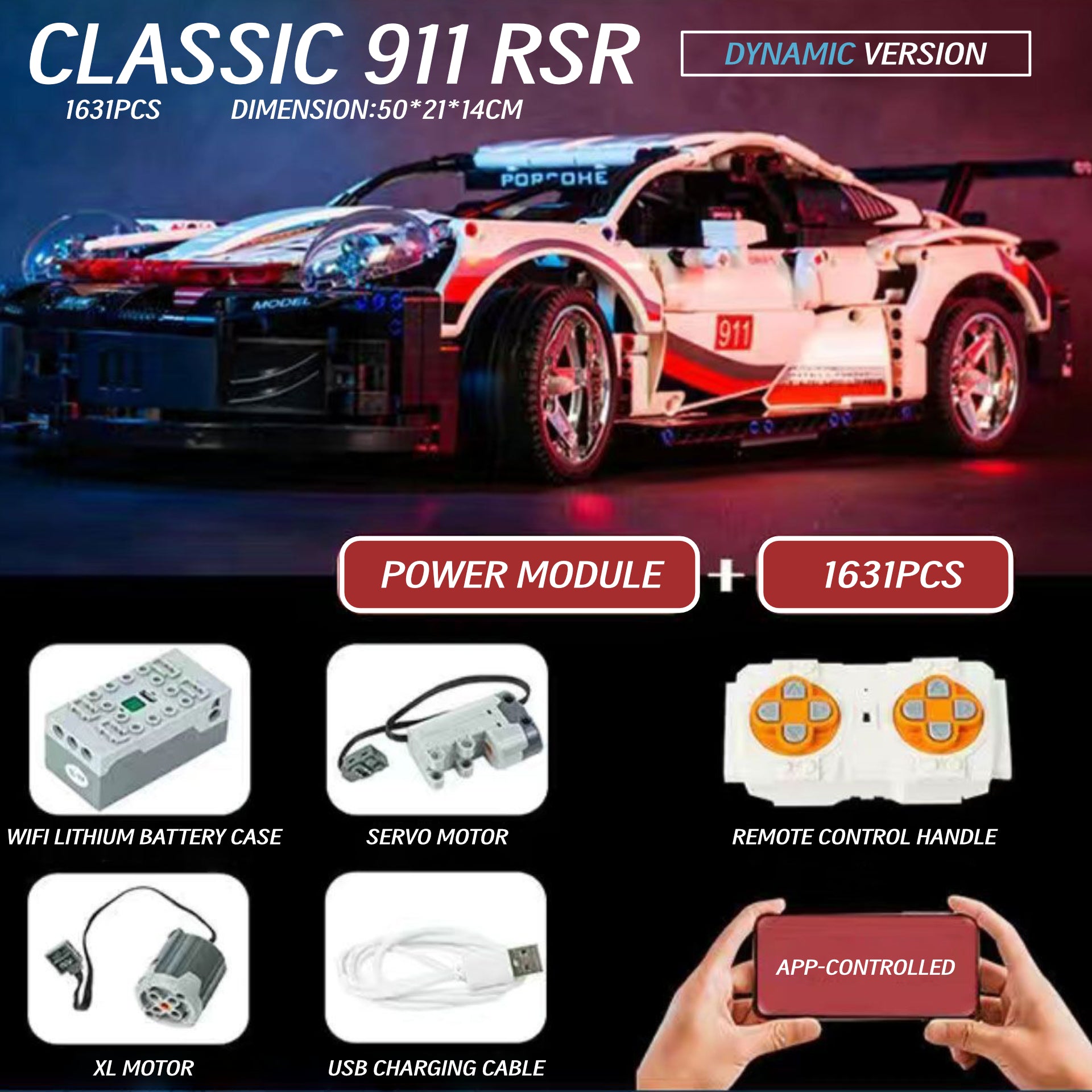 911 RSR series-1:10/1:14 scale