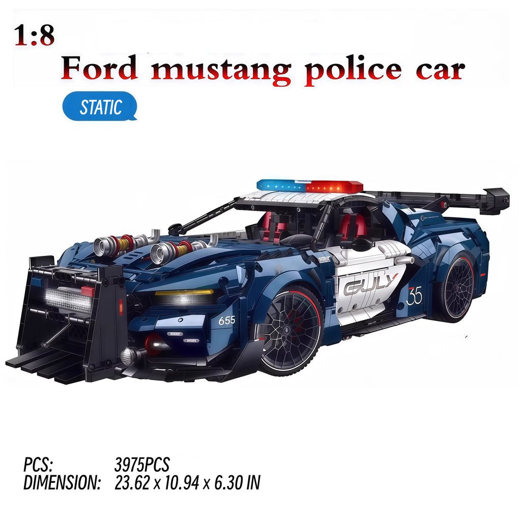 Ford mustang police car-1:8 scale