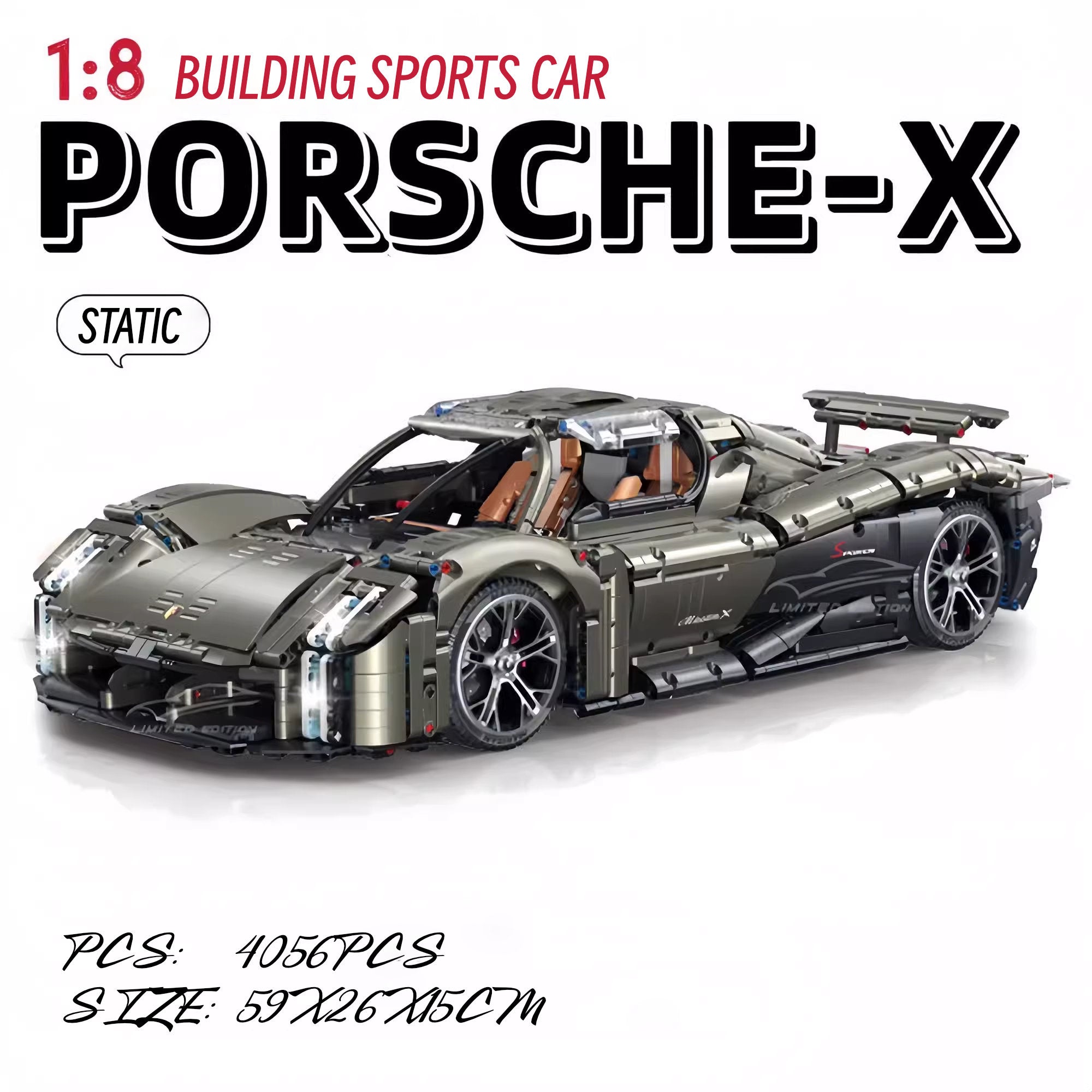 Porsche mission X-1:8 scale