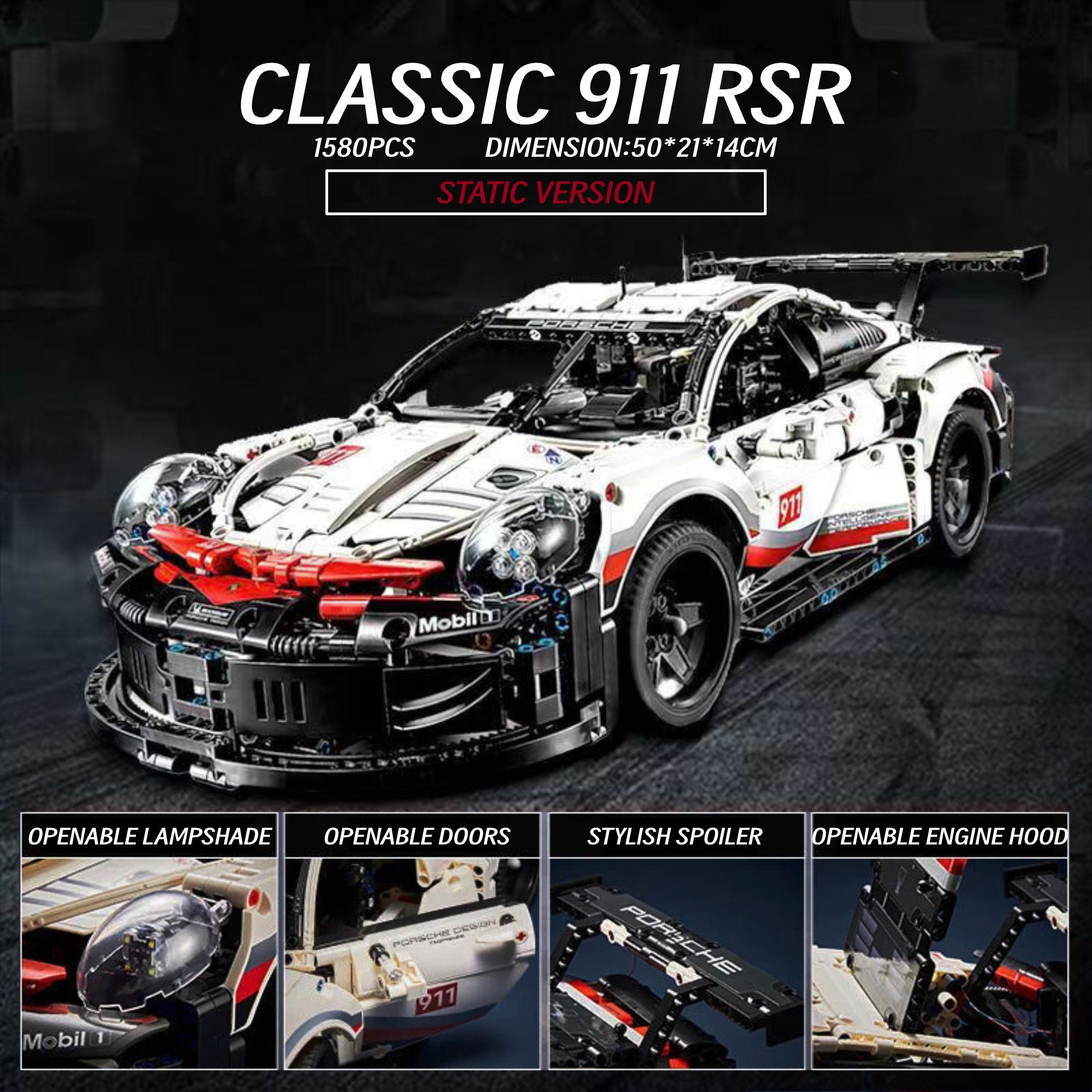 911 RSR series-1:10/1:14 scale
