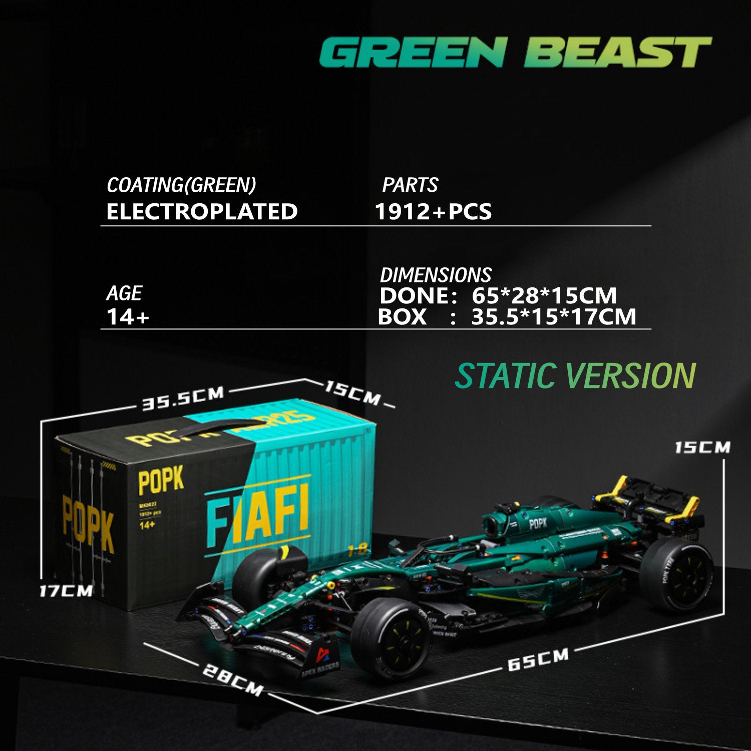 F1 series-1:8 scale