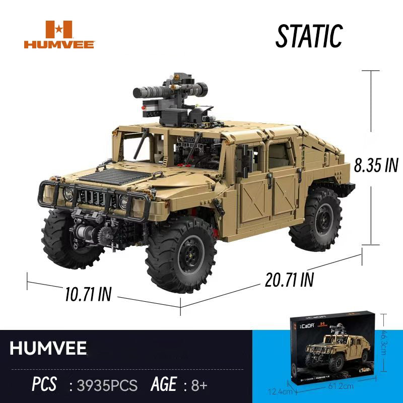 Humvee military off-road vehicle-1:8 scale