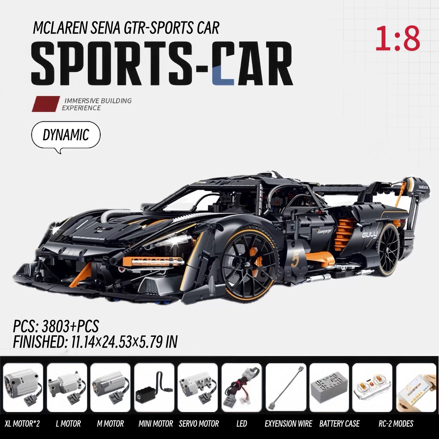 Mclaren sena-1:8 scale