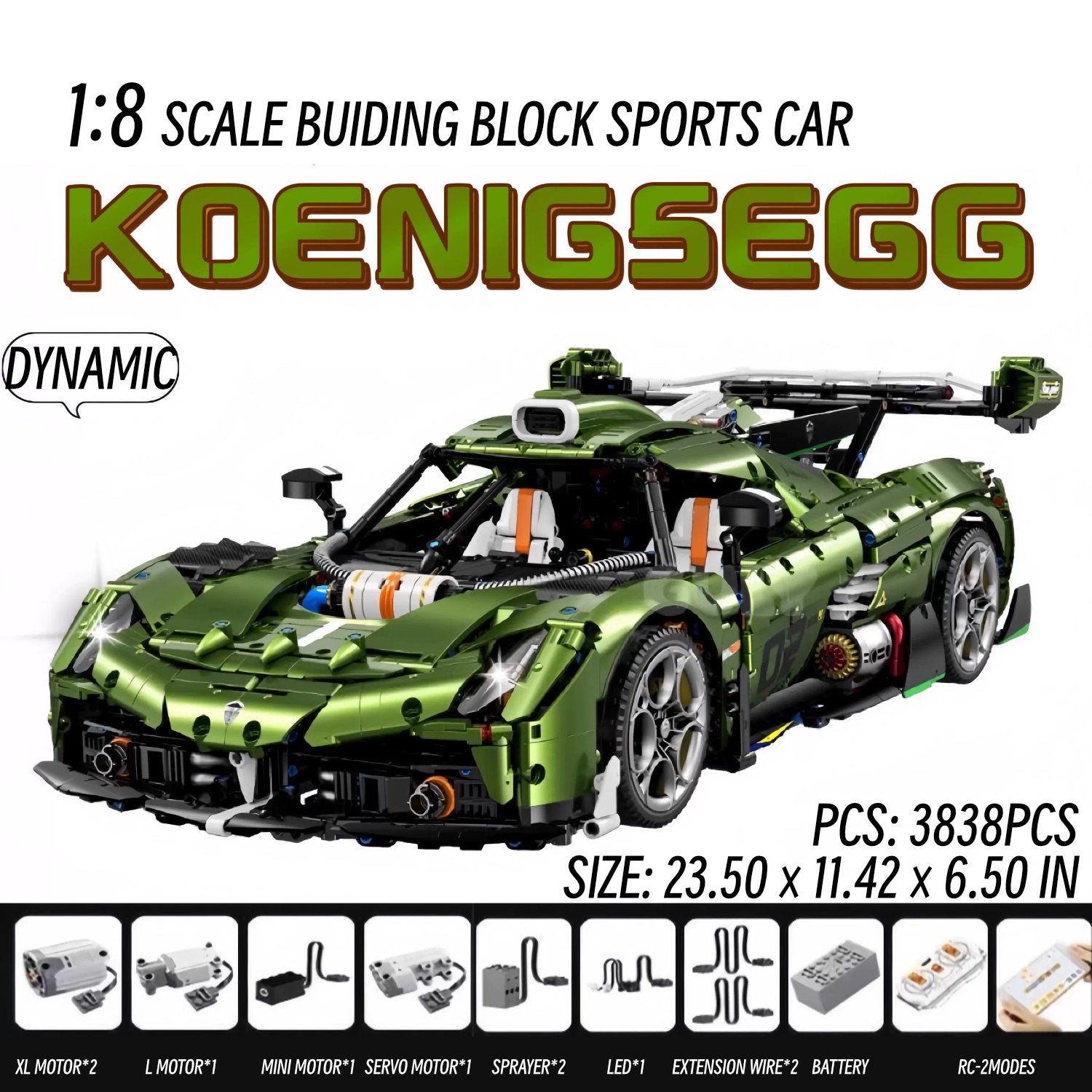 Koenigsegg Jesko-1：8 scale