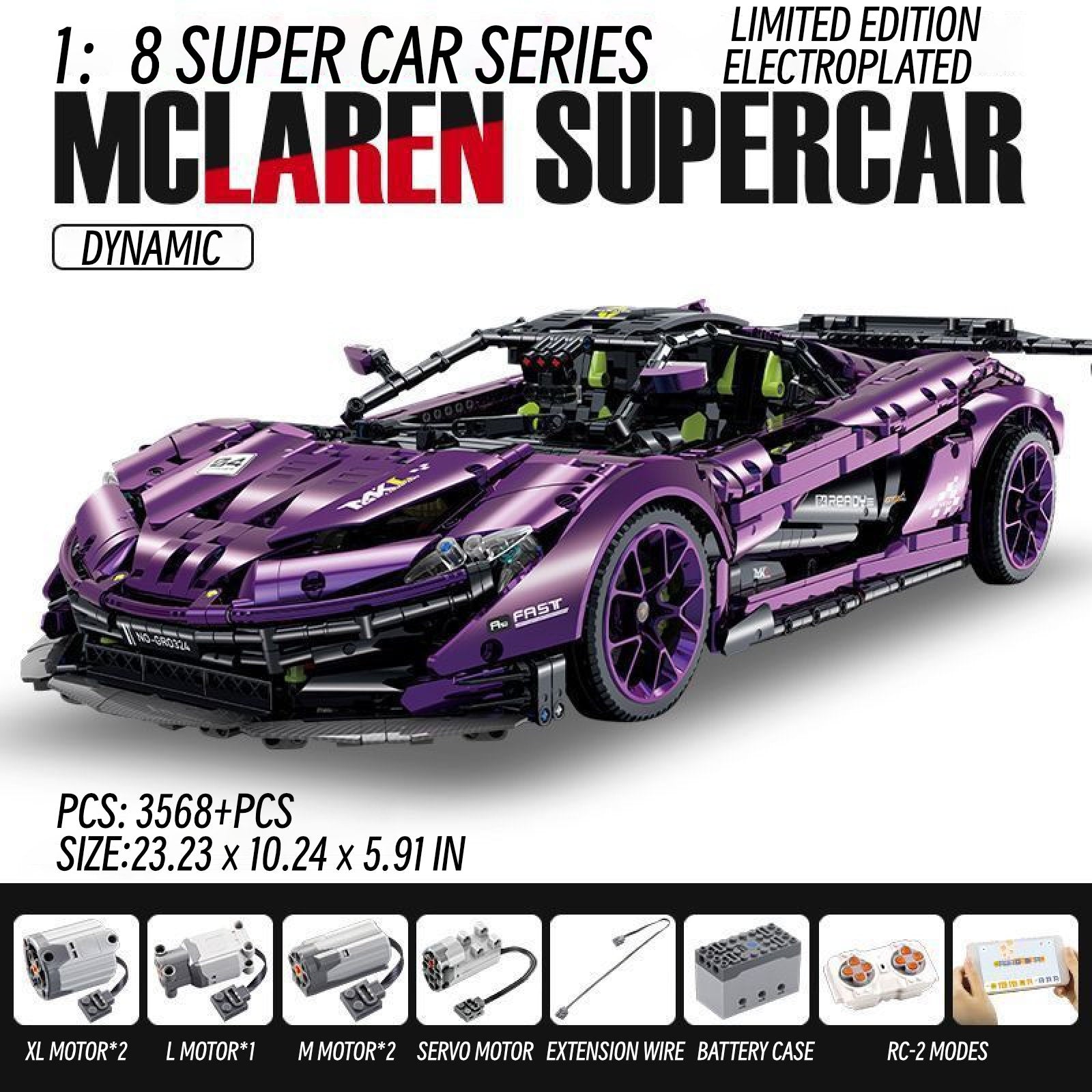 Mclaren p1 - 1:8 scale