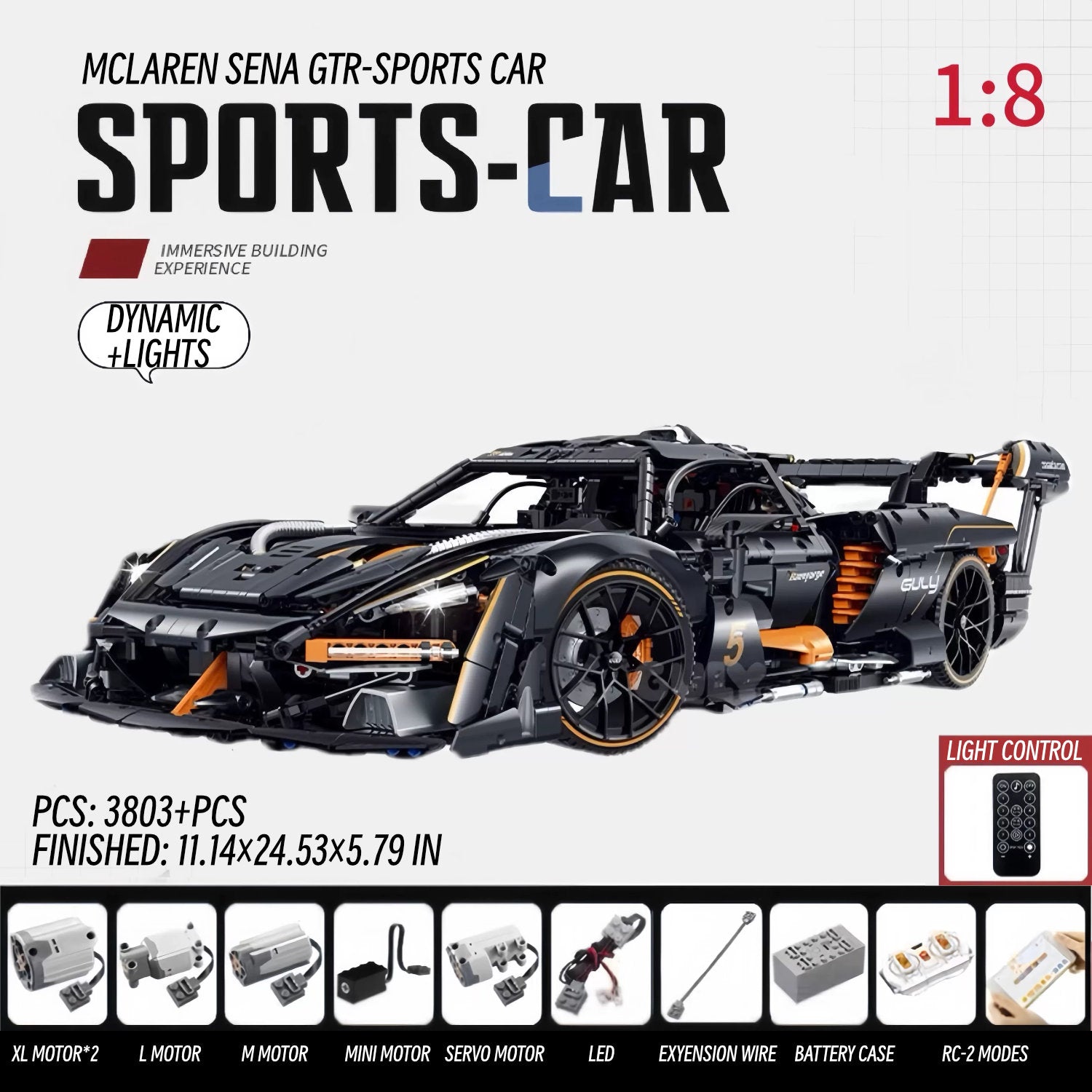 Mclaren sena-1:8 scale