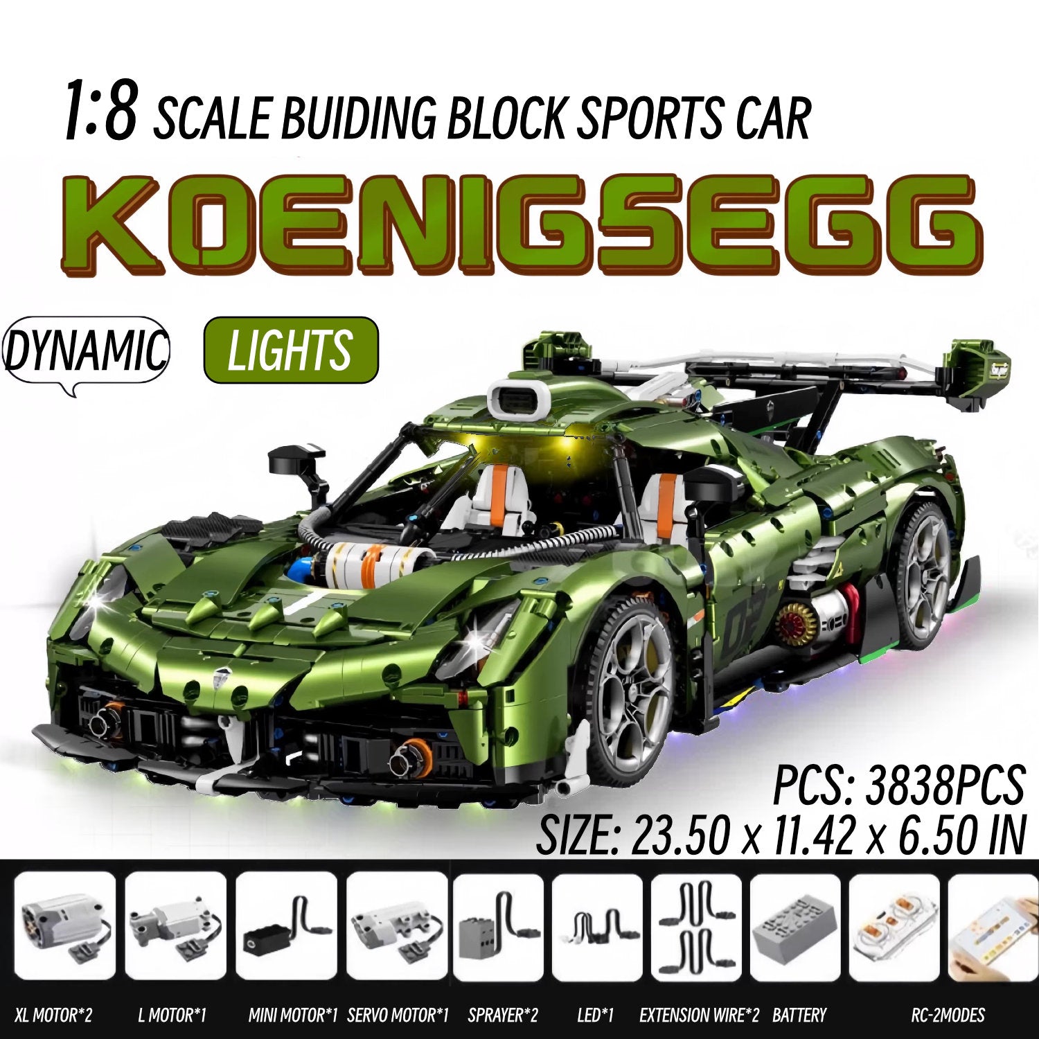 Koenigsegg Jesko-1：8 scale