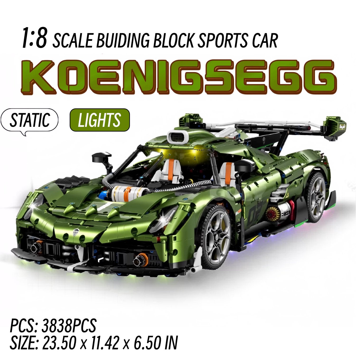 Koenigsegg Jesko-1：8 scale